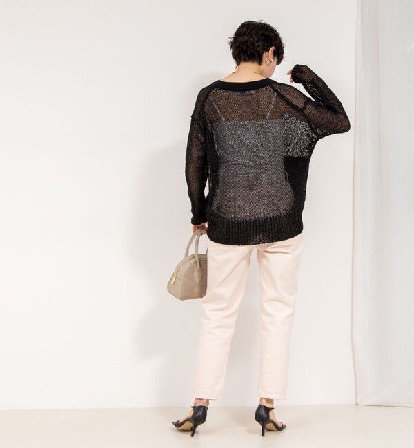 Rie Miller「【RM denim】ハイウエストスリムテーパードデニム」|デニム|