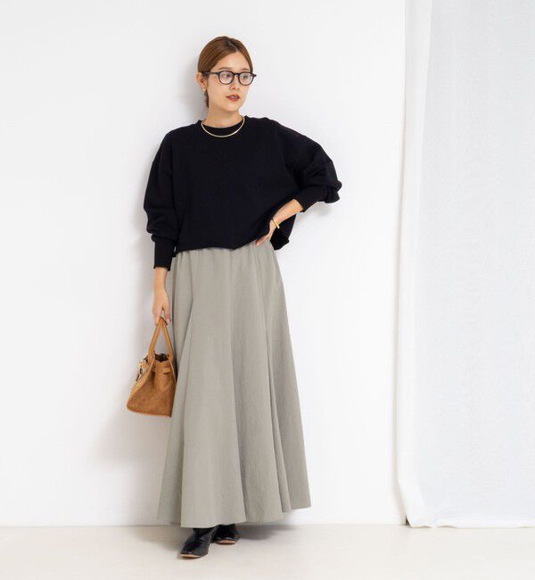 NOLLEY'S「【追加】【WEB＆一部店舗限定色あり】ウォッシャブルヴィンテージタフタマチ入りマキシスカート」|スカート|