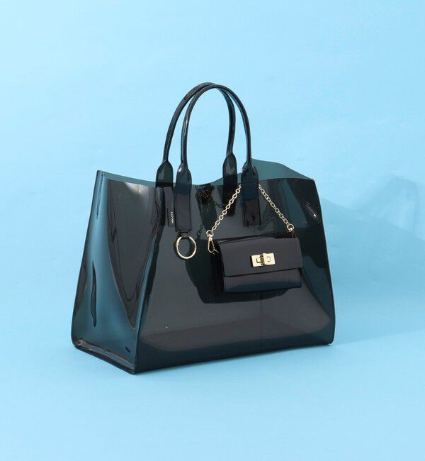 NOLLEY'S「PVCトート＆ミニバッグチャーム L」|トートバッグ|