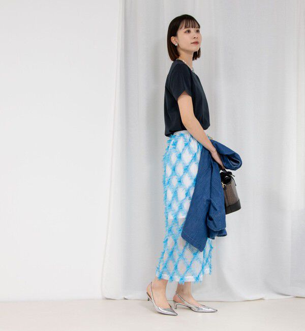 NOLLEY'S「《セットアップ対応》KIRYUバイヤスカットジャガードスカート」|スカート|