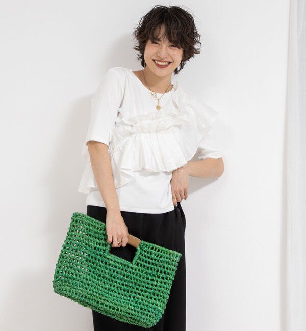 NOLLEY'S「【BAGMATI/ バグマティ】ラフィアかごバッグ【PR林☆別注アイテム】」|かごバッグ|