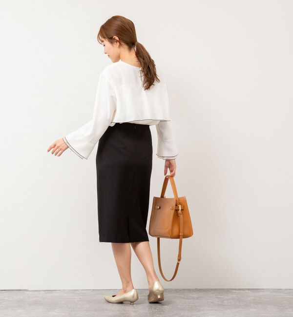 NOLLEY'S sophi「《セットアップ対応》ウォッシャブルツイルタイトスカート」|タイト|