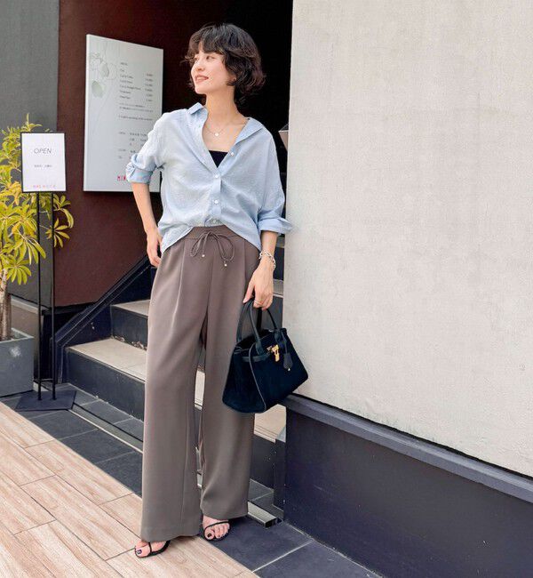 NOLLEY'S sophi「《セットアップ対応》シアーローン２WAYシャツ」|シャツ・ブラウス|