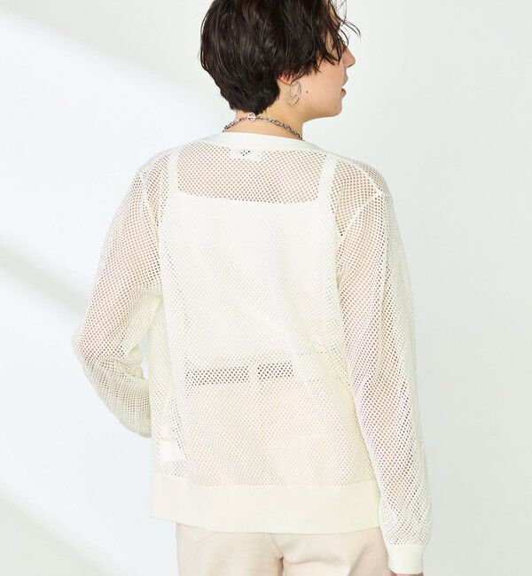 NOLLEY'S「《手洗い可能》メッシュ長袖Vネックカーディガン」|カーディガン|