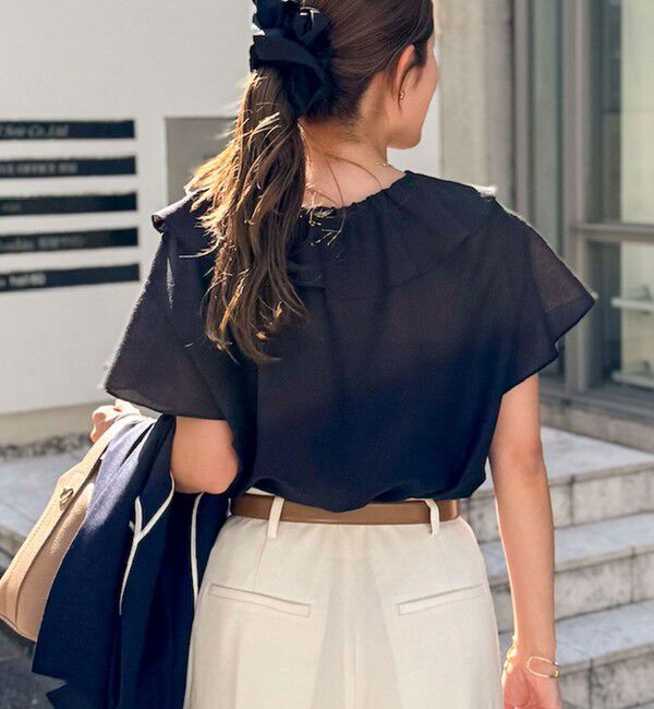 NOLLEY'S「2wayラッフル衿ブラウス」|シャツ・ブラウス|