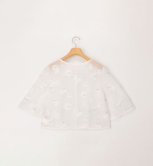 NOLLEY'S sophi「《セットアップ対応》ラメフラワージャガードブラウス」|シャツ・ブラウス|
