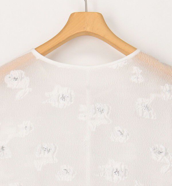 NOLLEY'S sophi「《セットアップ対応》ラメフラワージャガードブラウス」|シャツ・ブラウス|