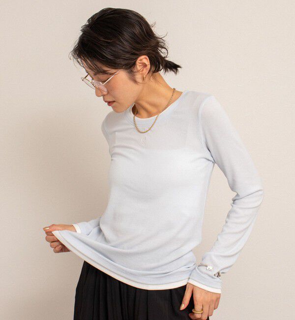 NOLLEY'S「【MAQWEL/マクウェル】レイヤードライクロンT」|Tシャツ・カットソー|