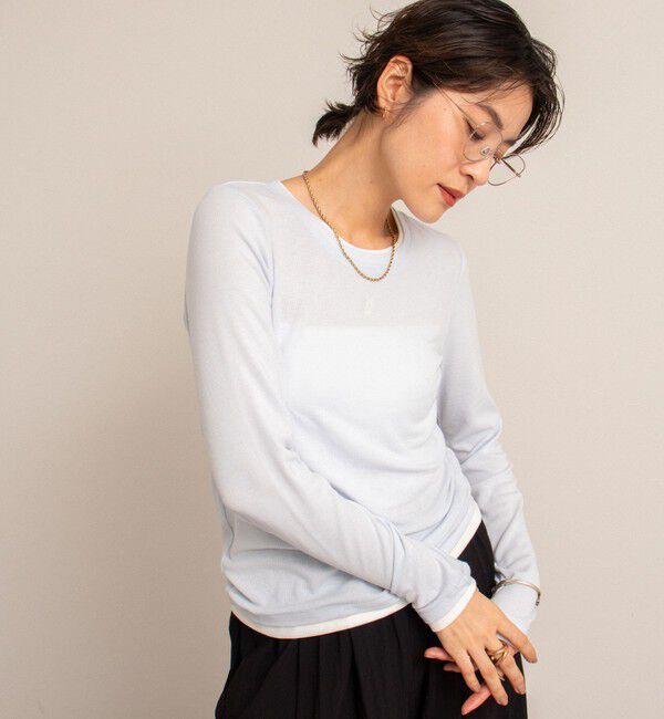 NOLLEY'S「【MAQWEL/マクウェル】レイヤードライクロンT」|Tシャツ・カットソー|