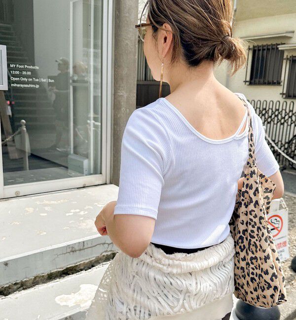 Rie Miller「ランダムテレコ2WAYプルオーバー」|Tシャツ・カットソー|