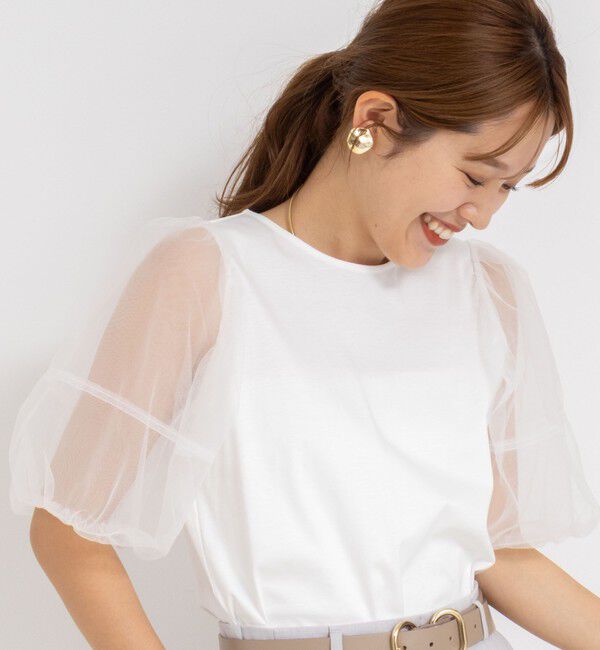 NOLLEY'S「バルーンスリーブプルオーバーカットソー」|Tシャツ・カットソー|