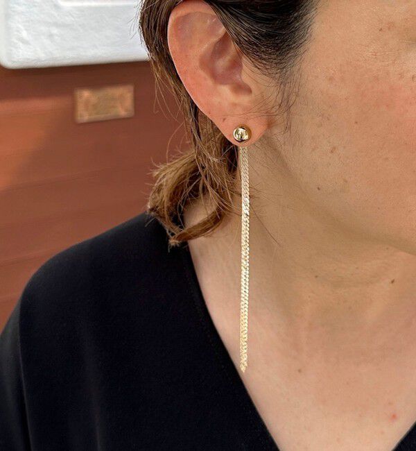 grace grace「【grace grace/グラスグラス】【PR林☆別注アイテム】ビジューロングピアス」|ピアス|