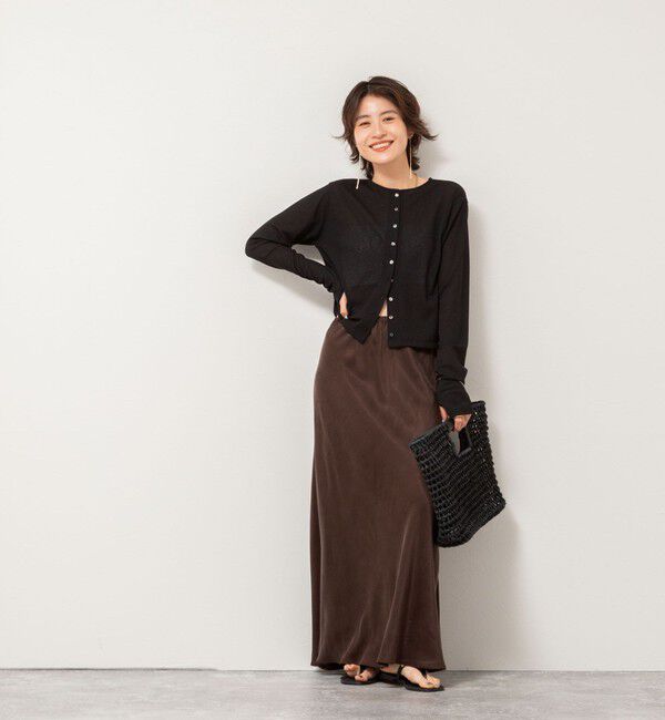 NOLLEY'S「《アンサンブル対応》シアーワッフル2WAYカーディガン」|カーディガン|