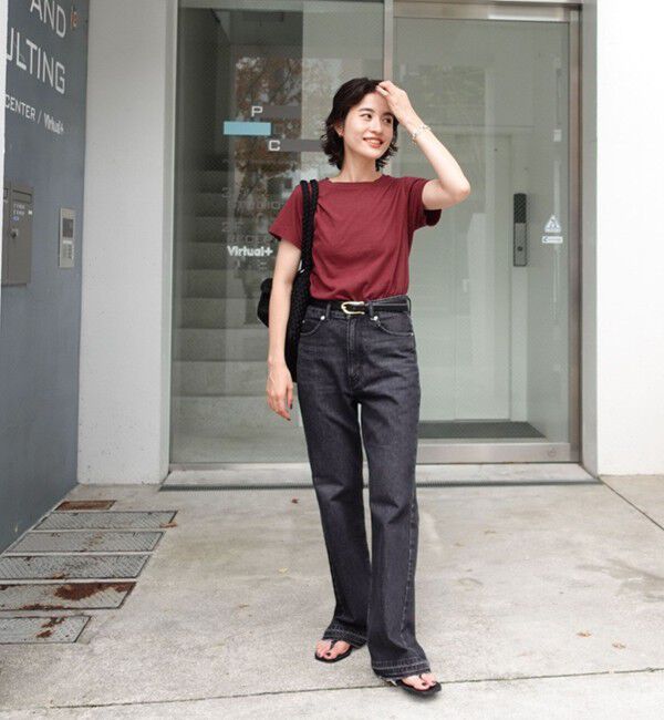 NOLLEY'S「【MAQWEL/マクウェル】MARUDOハーフスリーブTee」|Tシャツ・カットソー|