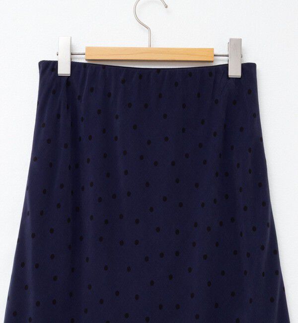 NOLLEY'S「ウォッシャブルドットプリントナロースカート」|スカート|