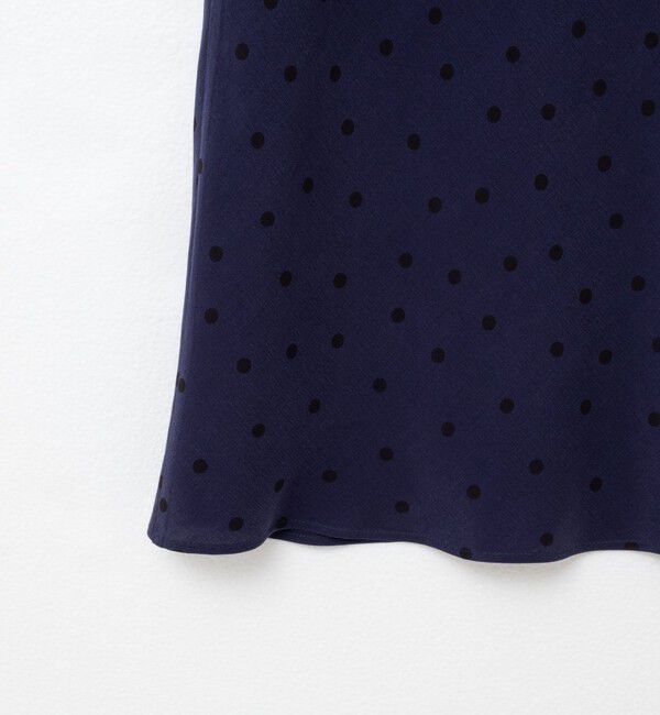 NOLLEY'S「ウォッシャブルドットプリントナロースカート」|スカート|