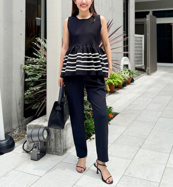 NOLLEY'S「《セットアップ対応》ミラノリブペプラムプルオーバーニット」|ニット・セーター|