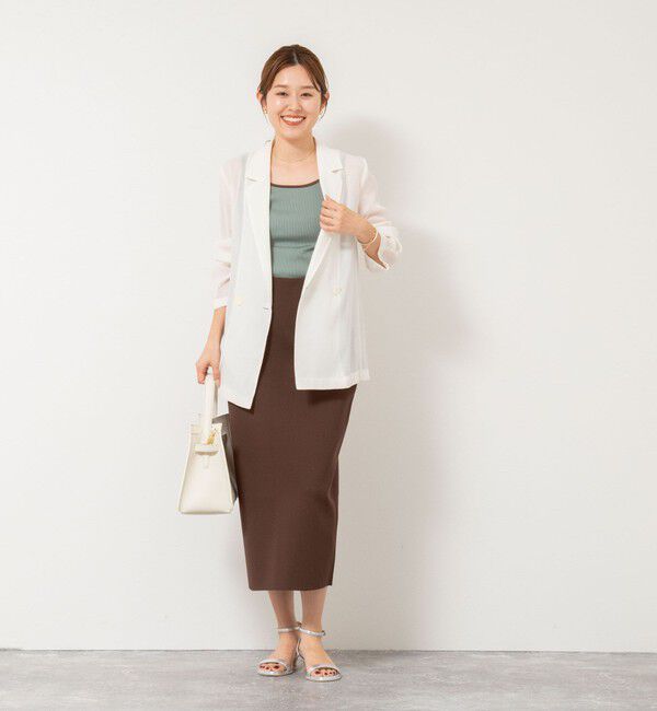 NOLLEY'S「《セットアップ対応》ミラノリブタイトスカート」|タイト|