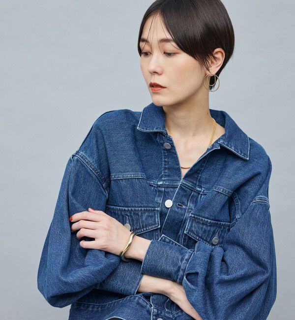 Rie Miller「【RM denim】袖ボリュームGジャン」|デニムジャケット|