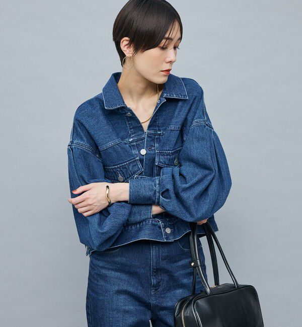 Rie Miller「【RM denim】袖ボリュームGジャン」|デニムジャケット|