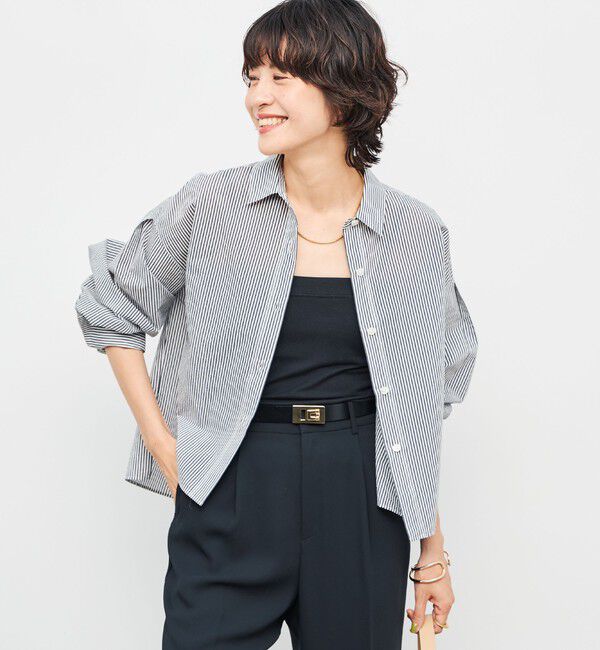 NOLLEY'S「エアリーショートシャツ」|シャツ・ブラウス|ホワイト系その他4