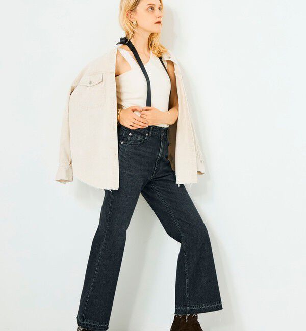 Rie Miller「【RM denim】硫化染コーデュロイシャツジャケット」|シャツ・ブラウス|
