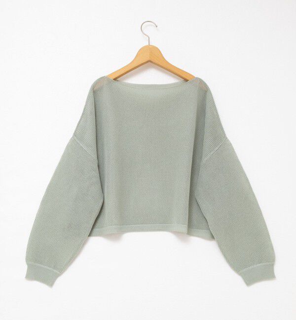 NOLLEY'S「《手洗い可能》ドライメッシュショートプルオーバーニット」|ニット・セーター|