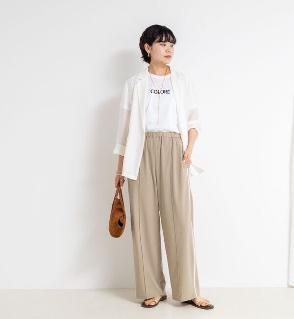 NOLLEY'S sophi「シルケット天竺フロッキーロゴTシャツ」|Tシャツ・カットソー|