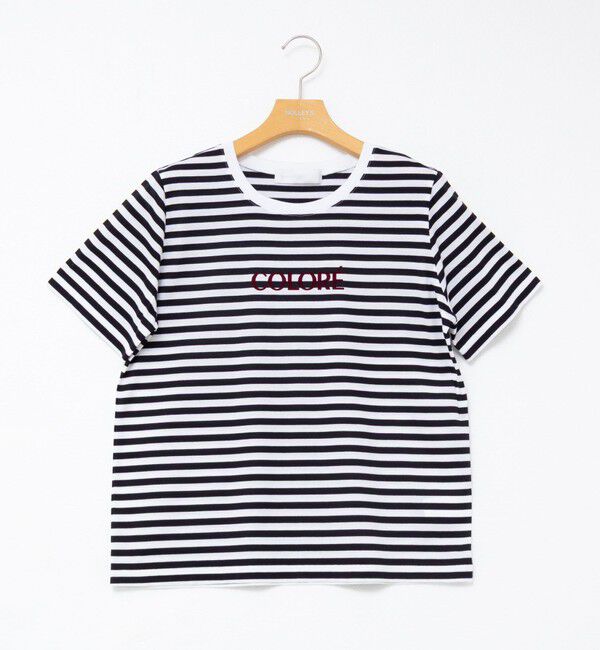 NOLLEY'S sophi「シルケット天竺フロッキーロゴTシャツ」|Tシャツ・カットソー|