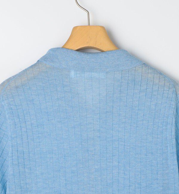 NOLLEY'S sophi「《手洗い可能》ワイドリブシアーポロ衿カーディガン」|カーディガン|