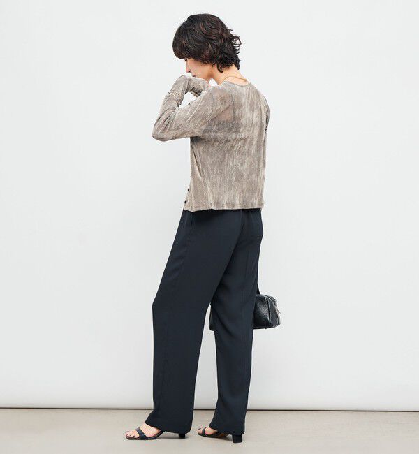 NOLLEY'S「フロッキーチュールカーディガン」|カーディガン|