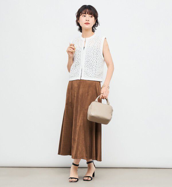 NOLLEY'S「《手洗い可能》フラワー刺繍生地ベスト」|ベスト・ジレ|