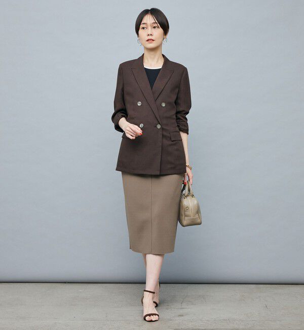 NOLLEY'S sophi「ウォッシャブルボイルシアーダブルジャケット」|テーラードジャケット|