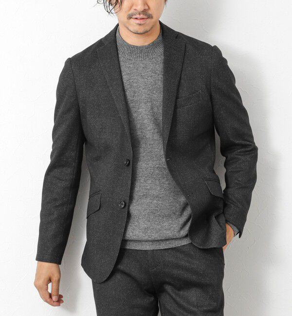 NOLLEY'S goodman「《ビジカジ/セットアップ対応》ポンチジャージJKT」|テーラードジャケット|チャコールグレー