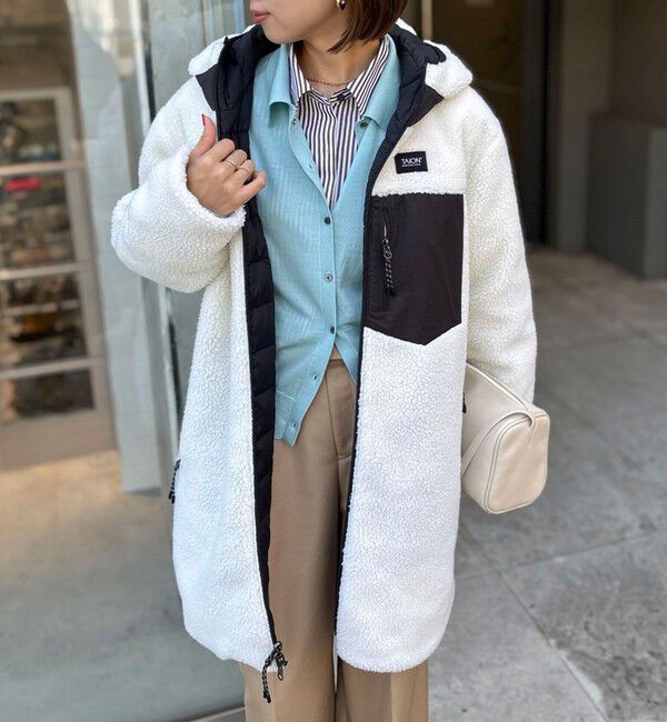 NOLLEY'S「◇【WEB限定】【TAION/タイオン】別注ボア&times;ダウンフードコート(リバーシブル) 」|ダウン|