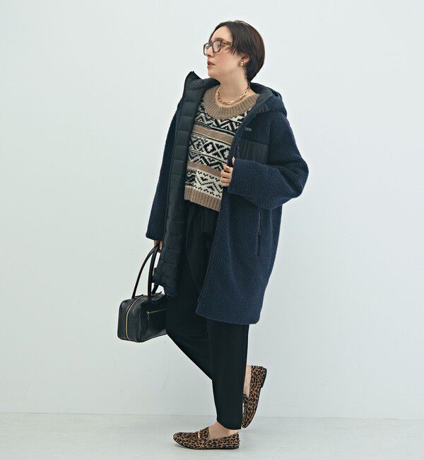 NOLLEY'S「◇【WEB限定】【TAION/タイオン】別注ボア&times;ダウンフードコート(リバーシブル) 」|ダウン|