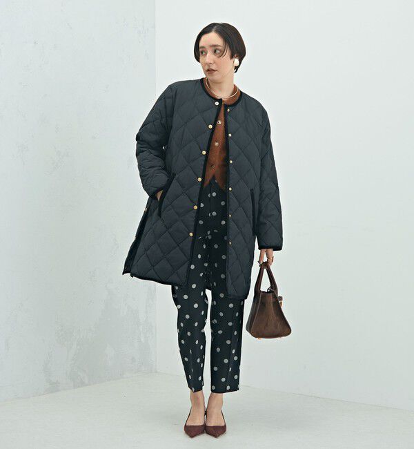 NOLLEY'S「【TAION&times;LIMONTA】別注ベロアパイピングロングダウン」|ダウン|