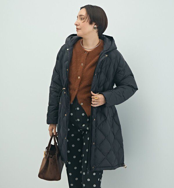 NOLLEY'S「【TAION/タイオン】別注ミドル丈Aラインフードダウン」|ダウン|