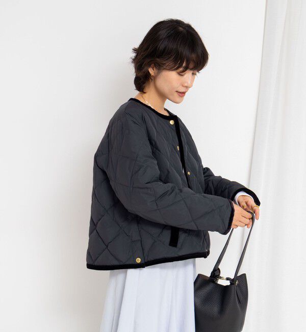 NOLLEY'S「【TAION&times;LIMONTA】別注ベロアパイピングショートダウン」|ダウン|