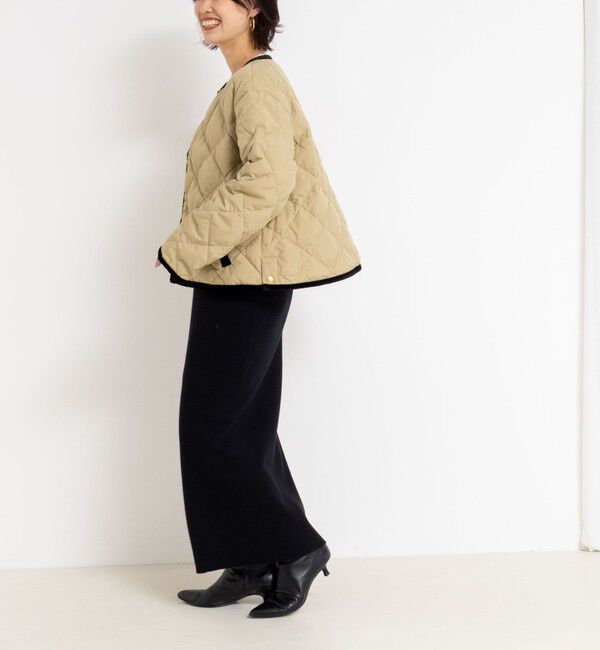 NOLLEY'S「【TAION&times;LIMONTA】別注ベロアパイピングショートダウン」|ダウン|