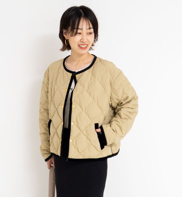 NOLLEY'S「【TAION&times;LIMONTA】別注ベロアパイピングショートダウン」|ダウン|