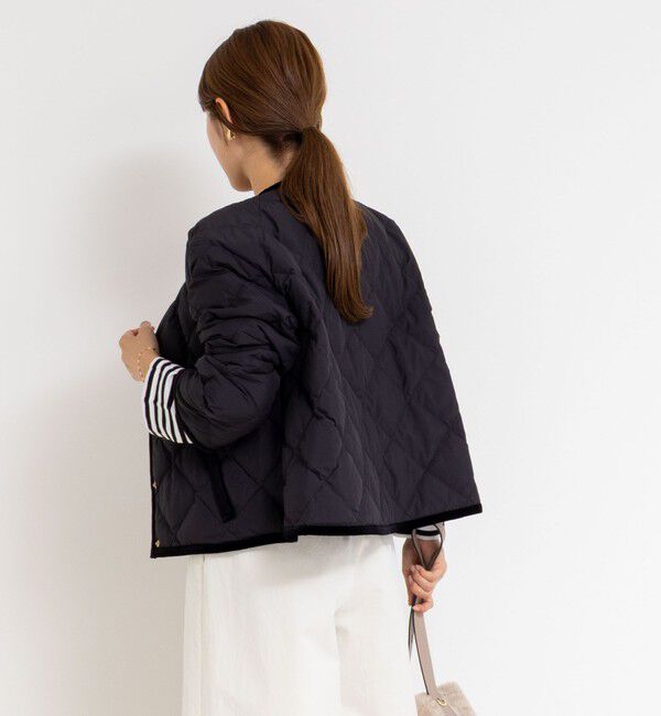 NOLLEY'S「【TAION&times;LIMONTA】別注ベロアパイピングショートダウン」|ダウン|