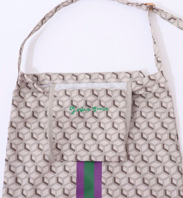 grace grace「【grace grace/グラスグラス】アイビーモノグラムサブバッグ M」|ショルダー・メッセンジャー|