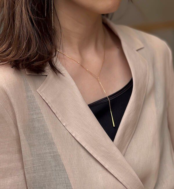 NOLLEY'S「【ANNA SOTTILOTTA/アンナソッティロッタ】 DROP ゴールドネックレス」|ネックレス|