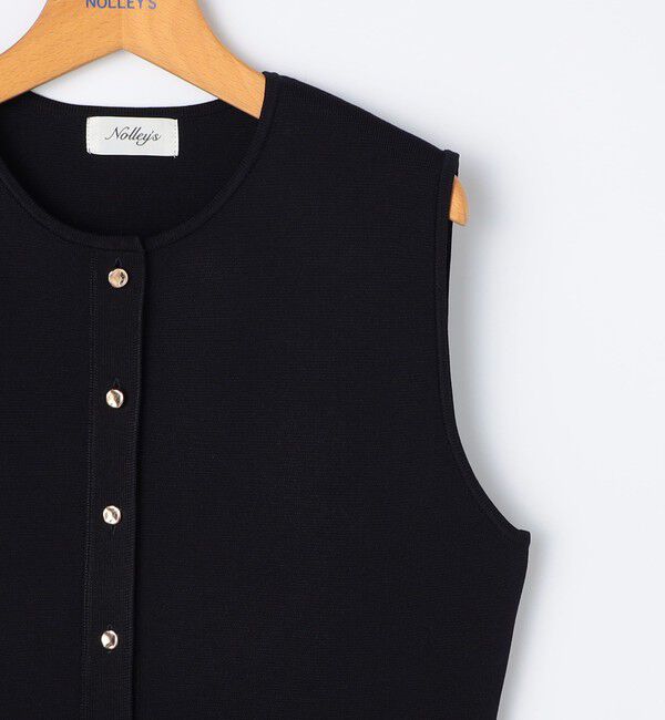 NOLLEY'S「レース付きペプラムベスト」|ベスト・ジレ|