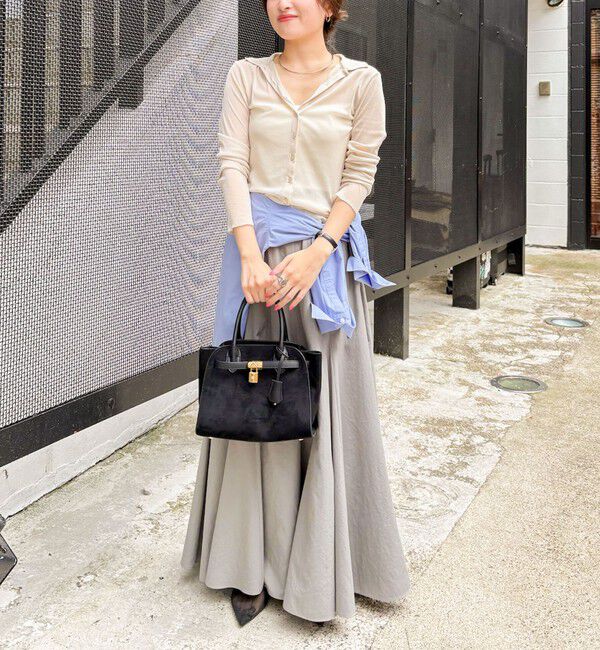 NOLLEY'S「チュール衿付きカットカーディガン」|カーディガン|