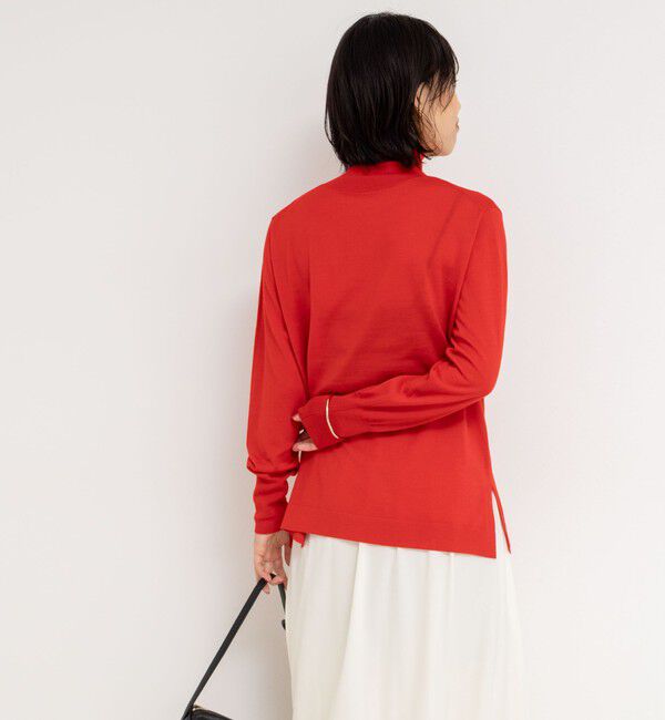 NOLLEY'S「《手洗い可能》《アンサンブル対応》18G天竺ハイネックプルオーバーニット」|ニット・セーター|