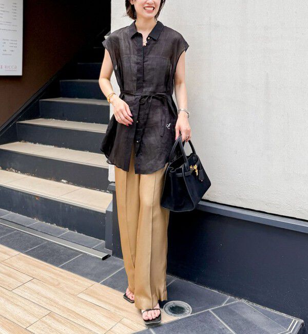 NOLLEY'S「ウォッシャブルサテンワイドパンツ」|その他|