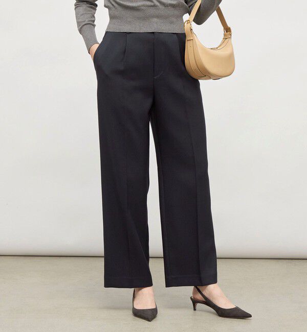 NOLLEY'S「《セットアップ対応》ウォッシャブルウール調セミワイドパンツ」|その他|