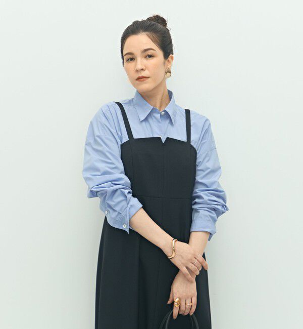 NOLLEY'S「ウォッシャブルウール調ストレッチキャミワンピース」|ワンピース|